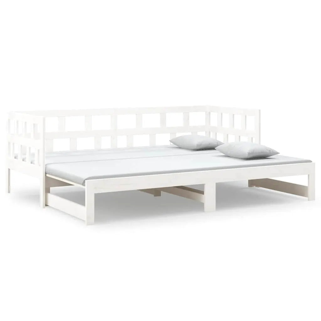 vidaXL Day Bed | White | Solid pine wood | 2x - from vidaXL