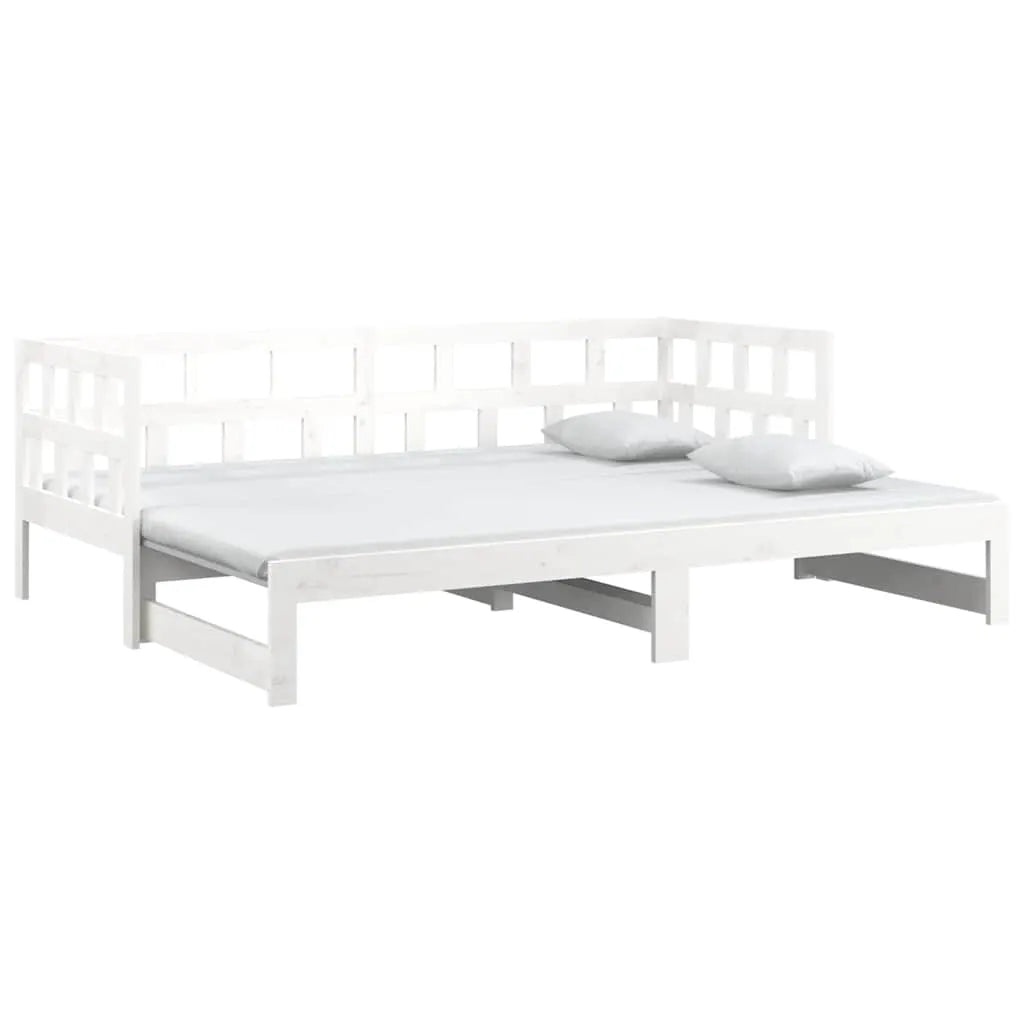 vidaXL Day Bed | White | Solid pine wood | 2x - from vidaXL