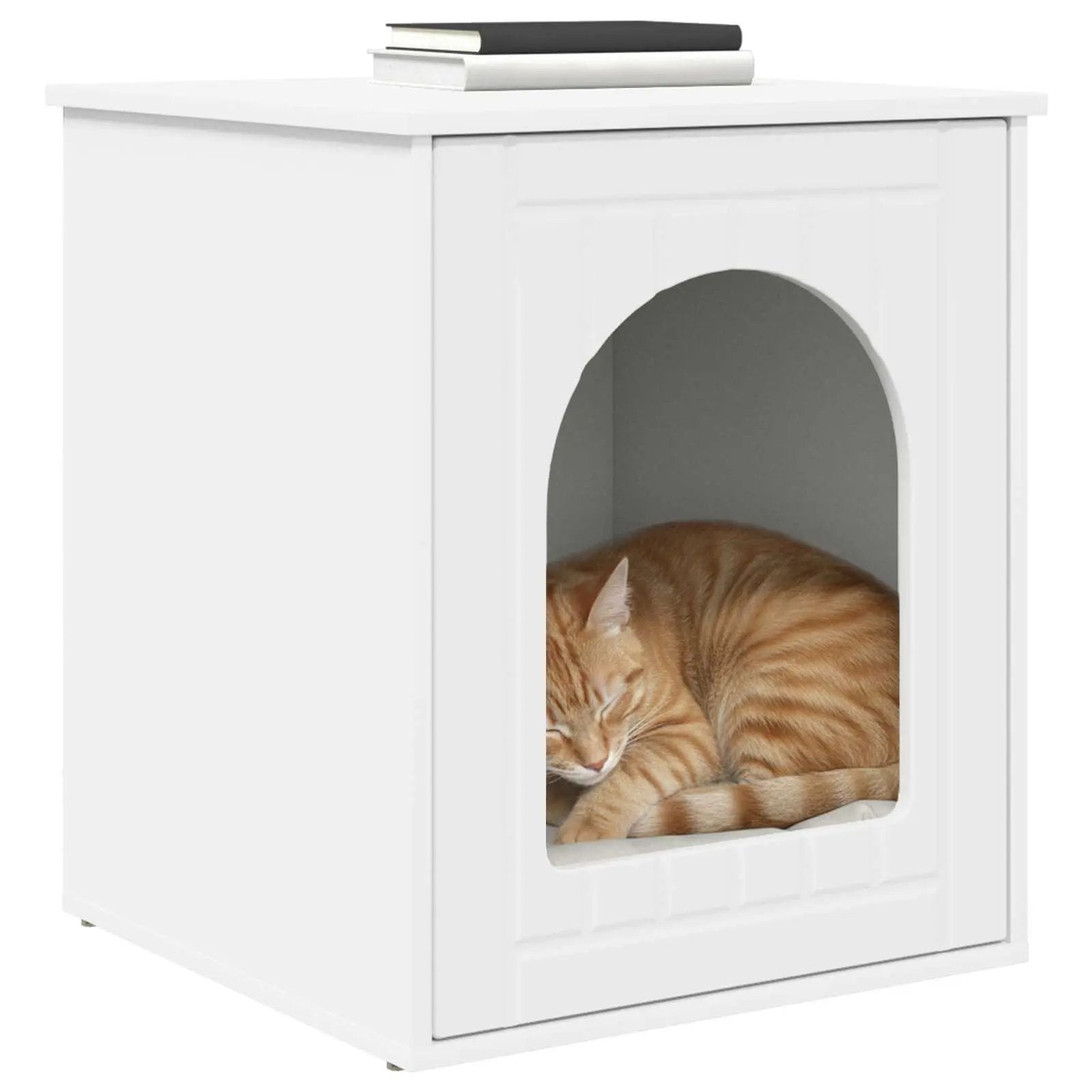 vidaXL vidaXL Cat House White 53 x 52 x 62 cm Engineered Wood - Cat House