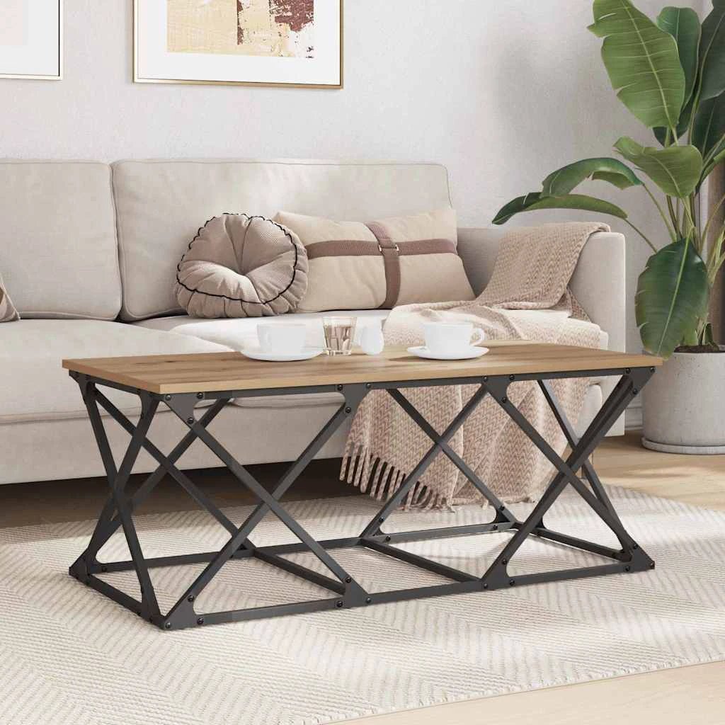 VidaXL Coffee Table 100x49x40 cm Oak Artisan by vidaXL