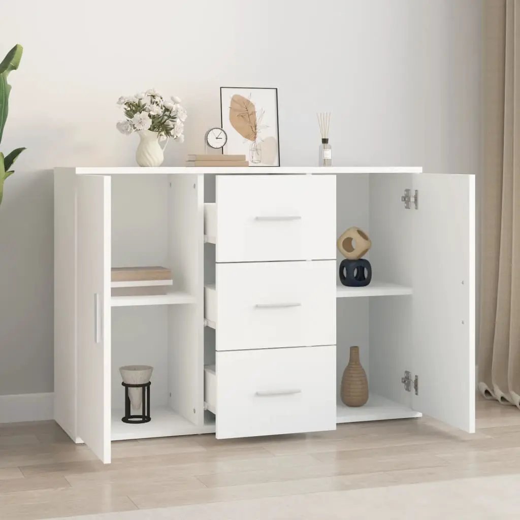 vidaXL vidaXL Sideboard White 91x29.5x65 cm Engineered Wood - Sideboard