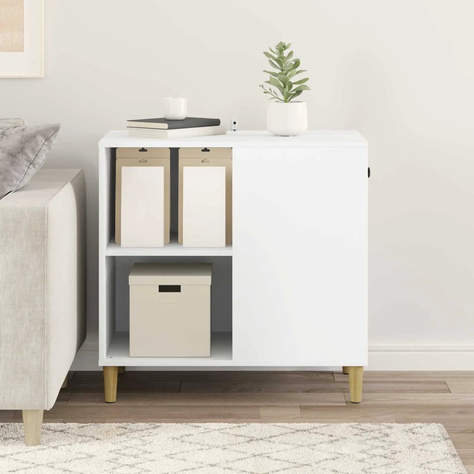 vidaXL vidaXL Cat House White 72 x 42.5 x 70 cm Engineered Wood - Cat House