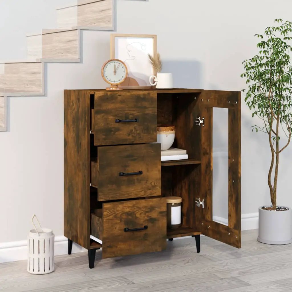 vidaXL vidaXL Sideboard Smoked Oak 69.5x34x90 cm Engineered Wood - Sideboard