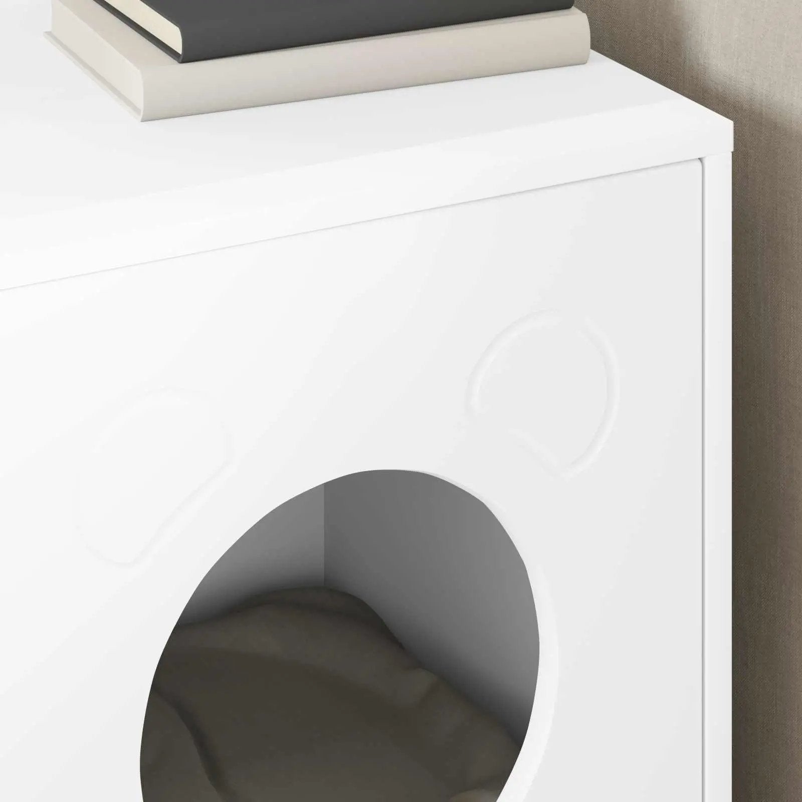 vidaXL vidaXL Cat House White 42.5 x 40 x 53 cm Engineered Wood - Cat House