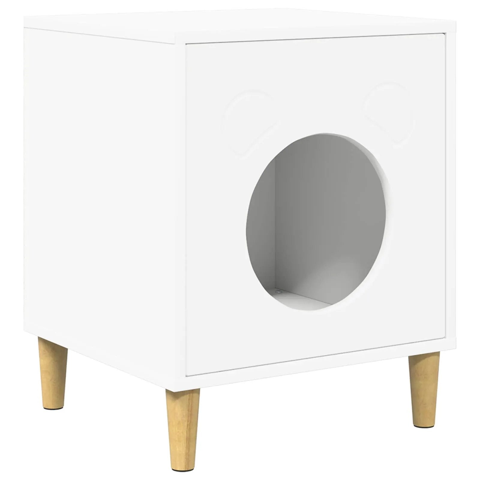 vidaXL vidaXL Cat House White 42.5 x 40 x 53 cm Engineered Wood - Cat House