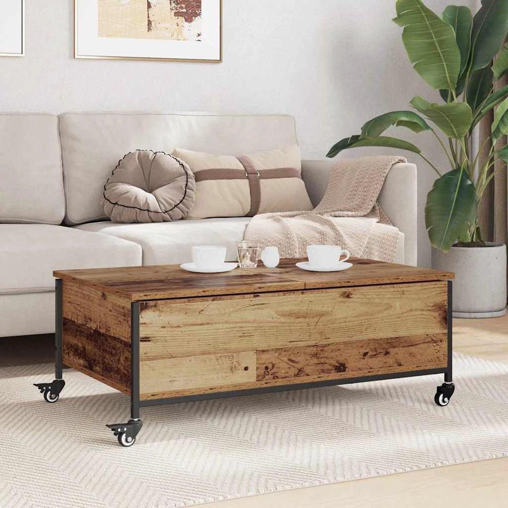 vidaXL VidaXL Coffee Table 91x55x32 cm Engineered Wood Modern Minimalist Living Room Decor - Coffee Table