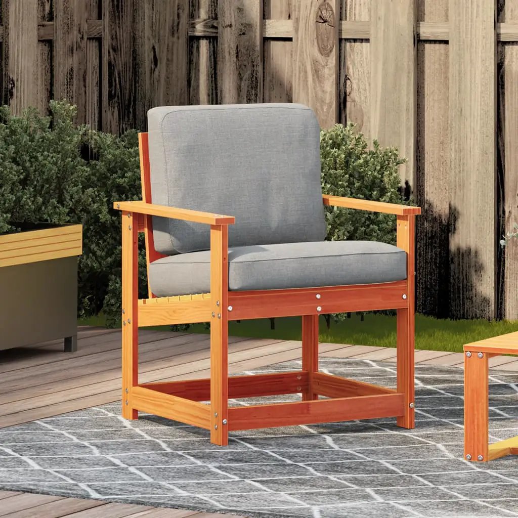 vidaXL vidaXL Garden Chair Wax Brown 62x56x77 cm Solid Wood Pine - Garden Chairs