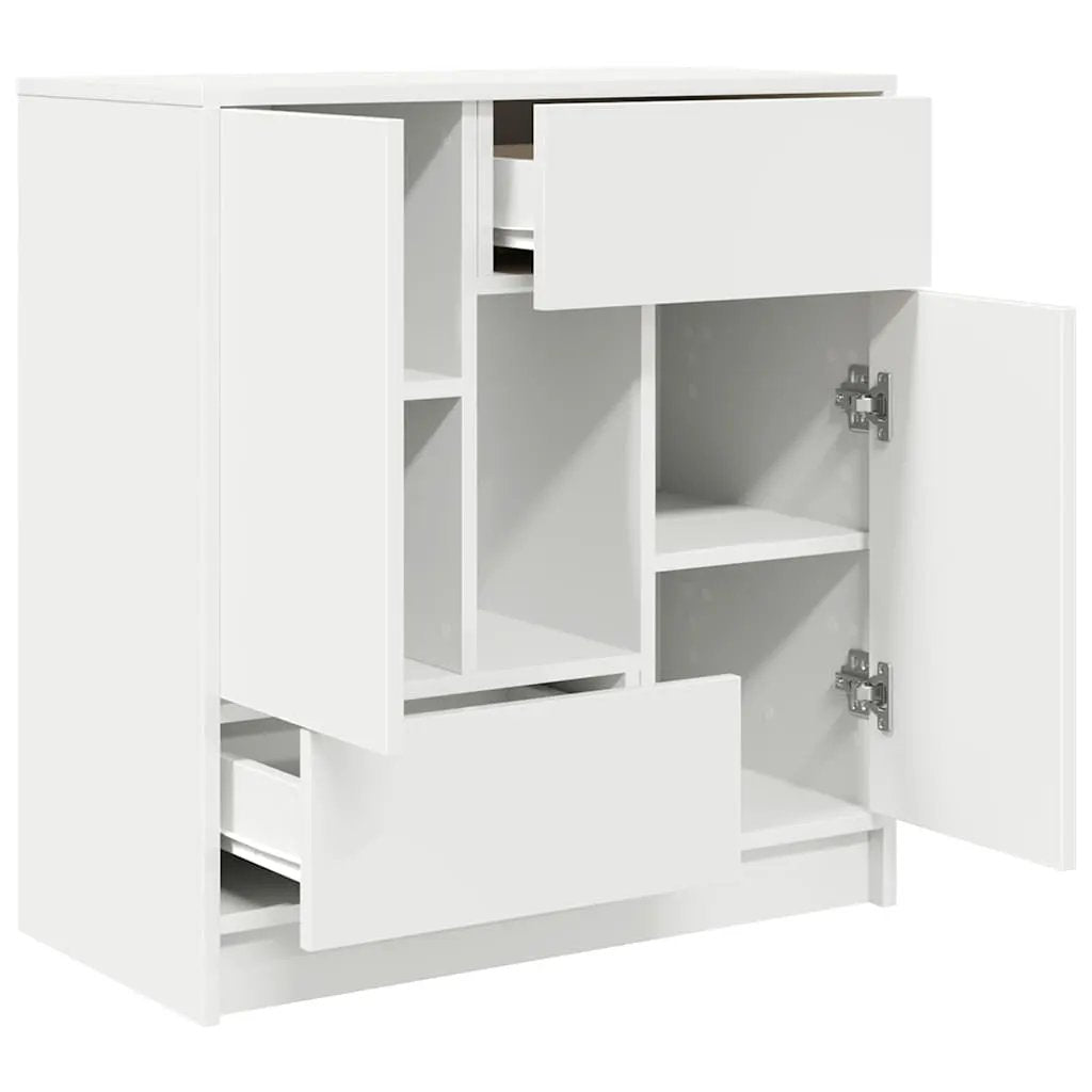 vidaXL vidaXL Sideboard with Drawers and Doors White 70.5x34x74.5 cm - Sideboard