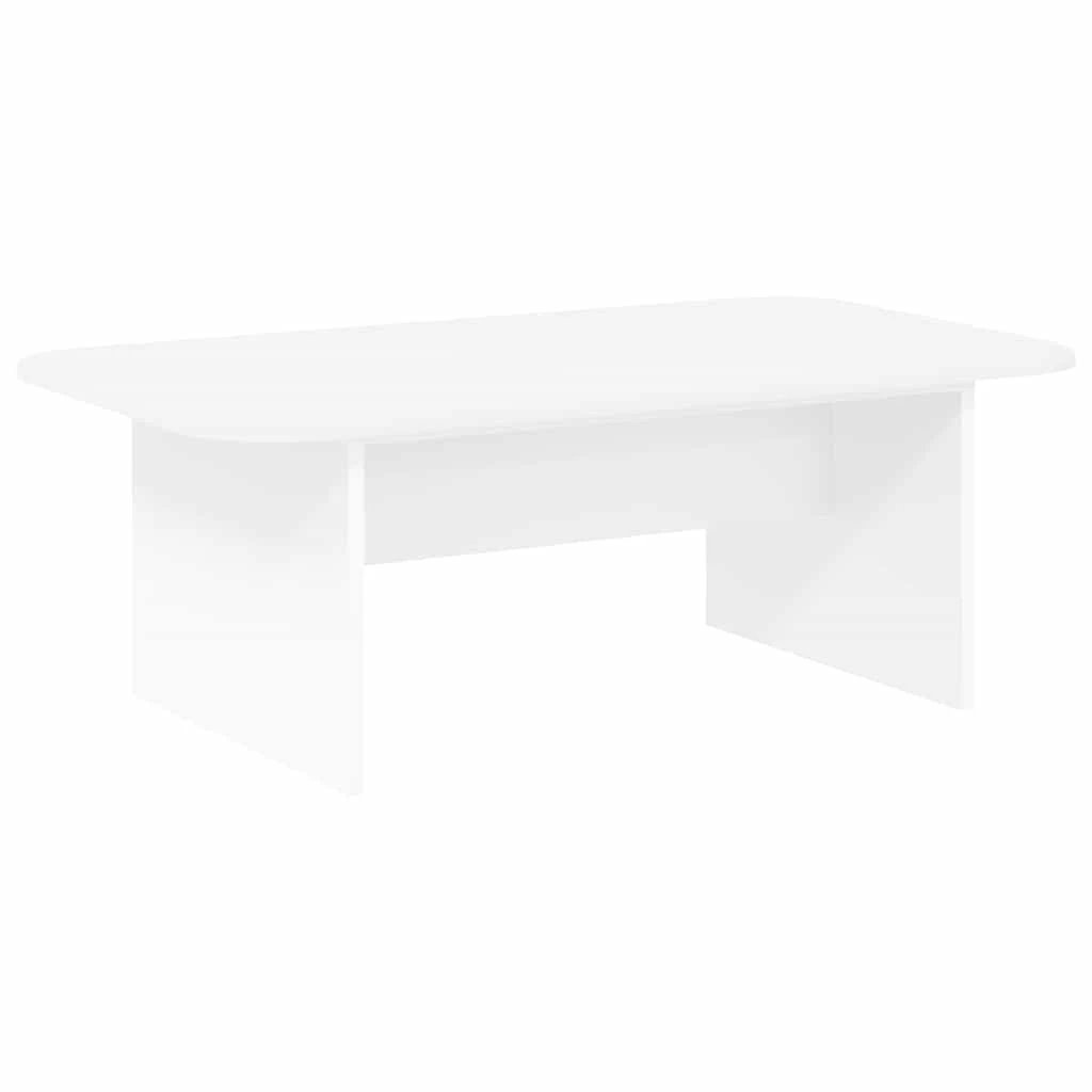 vidaXL VidaXL Coffee Table 93 x 53 x 33 Cm White Engineered Wood Smooth Finish Living Room - Coffee Table