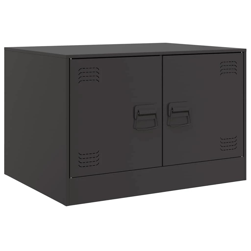 VidaXL Coffee Table 67x50x44 cm Steel Frame With Double Doors For Modern Living Room by vidaXL