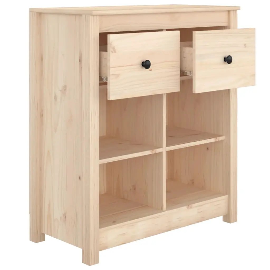 vidaXL vidaXL Sideboard 70x35x80 cm Solid Wood Pine - Sideboard