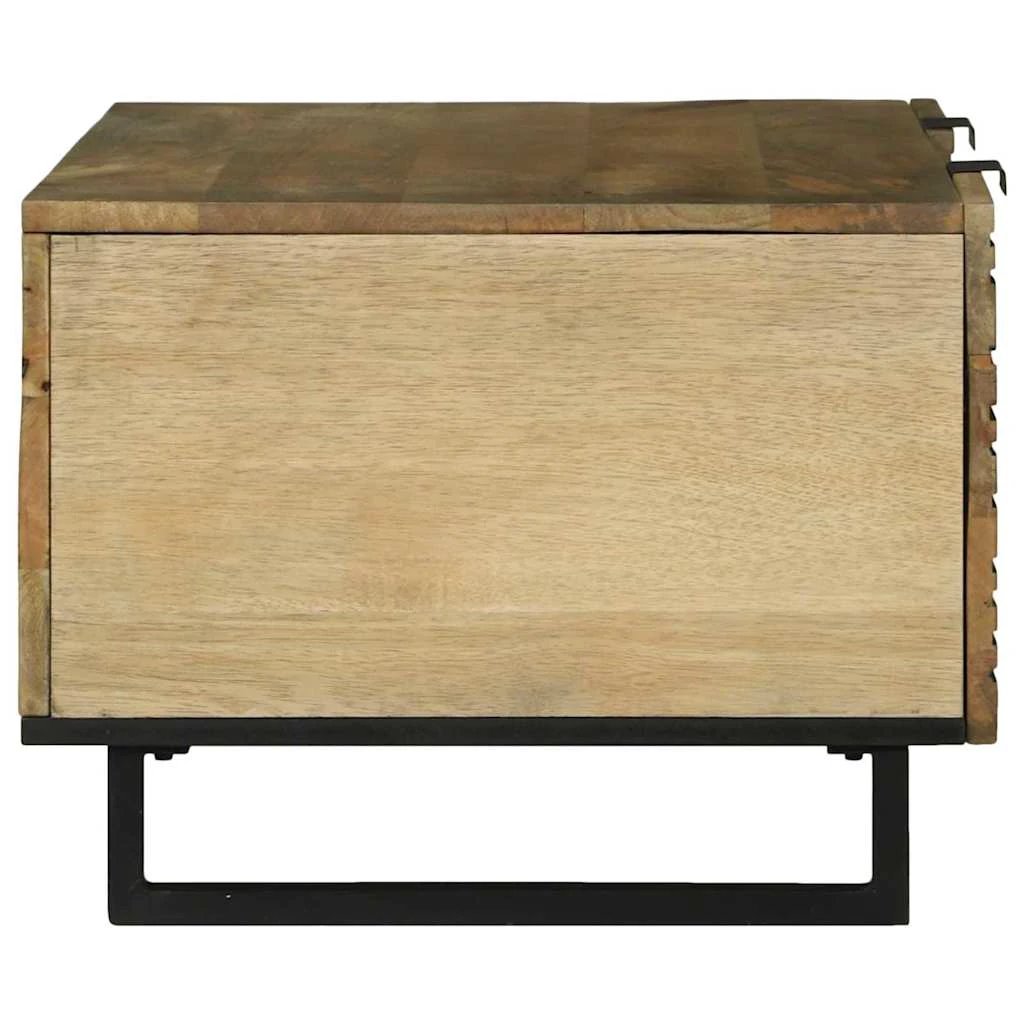 vidaXL Coffee Table 100 x 54 x 40 cm Solid Acacia Wood Brown and Black For Living Room Indoor Use by vidaXL