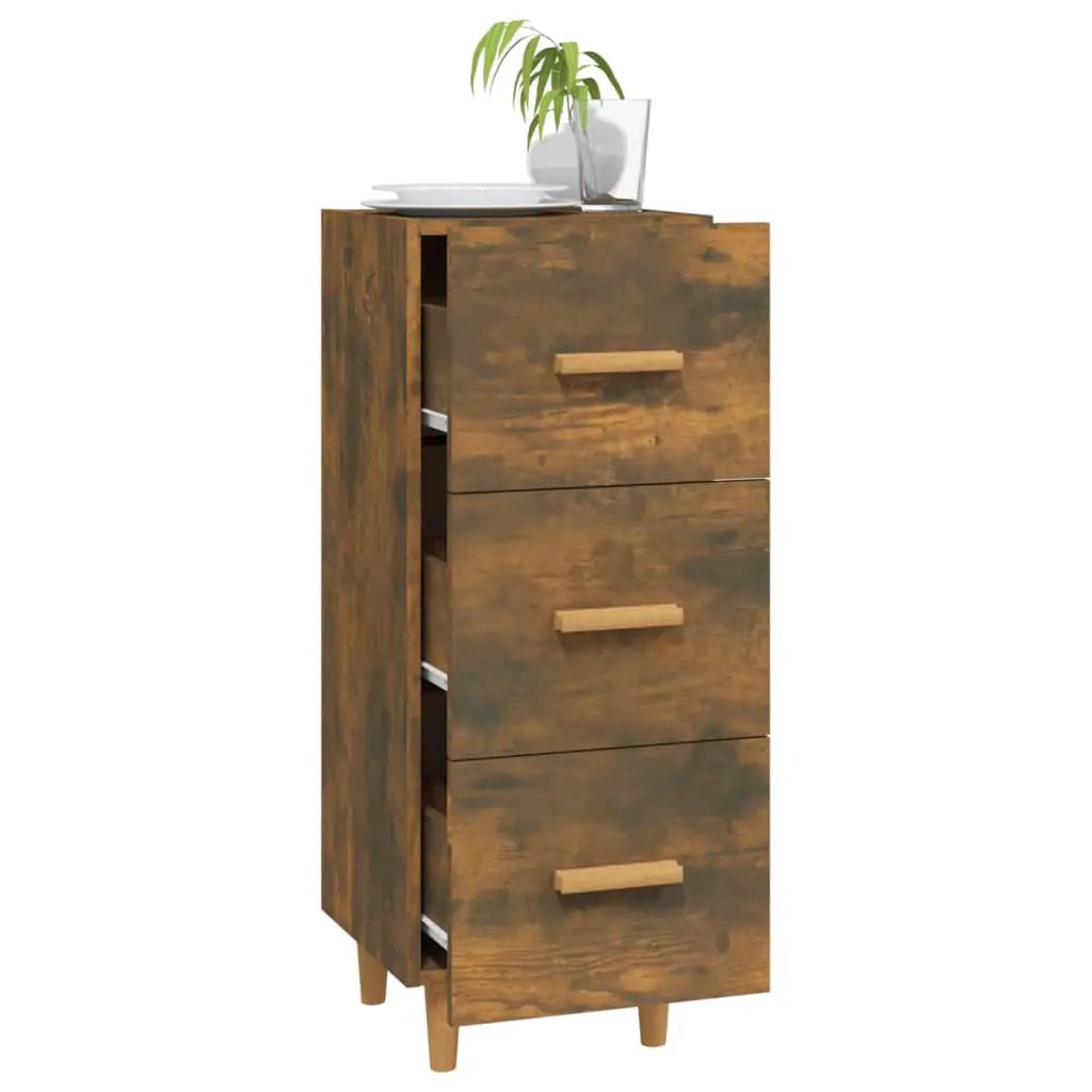 vidaXL vidaXL Sideboard Smoked Oak 34.5x34x90 cm Engineered Wood - Sideboard