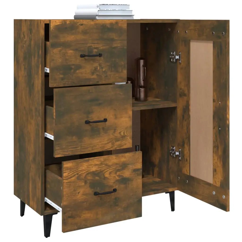 vidaXL vidaXL Sideboard Smoked Oak 69.5x34x90 cm Engineered Wood - Sideboard