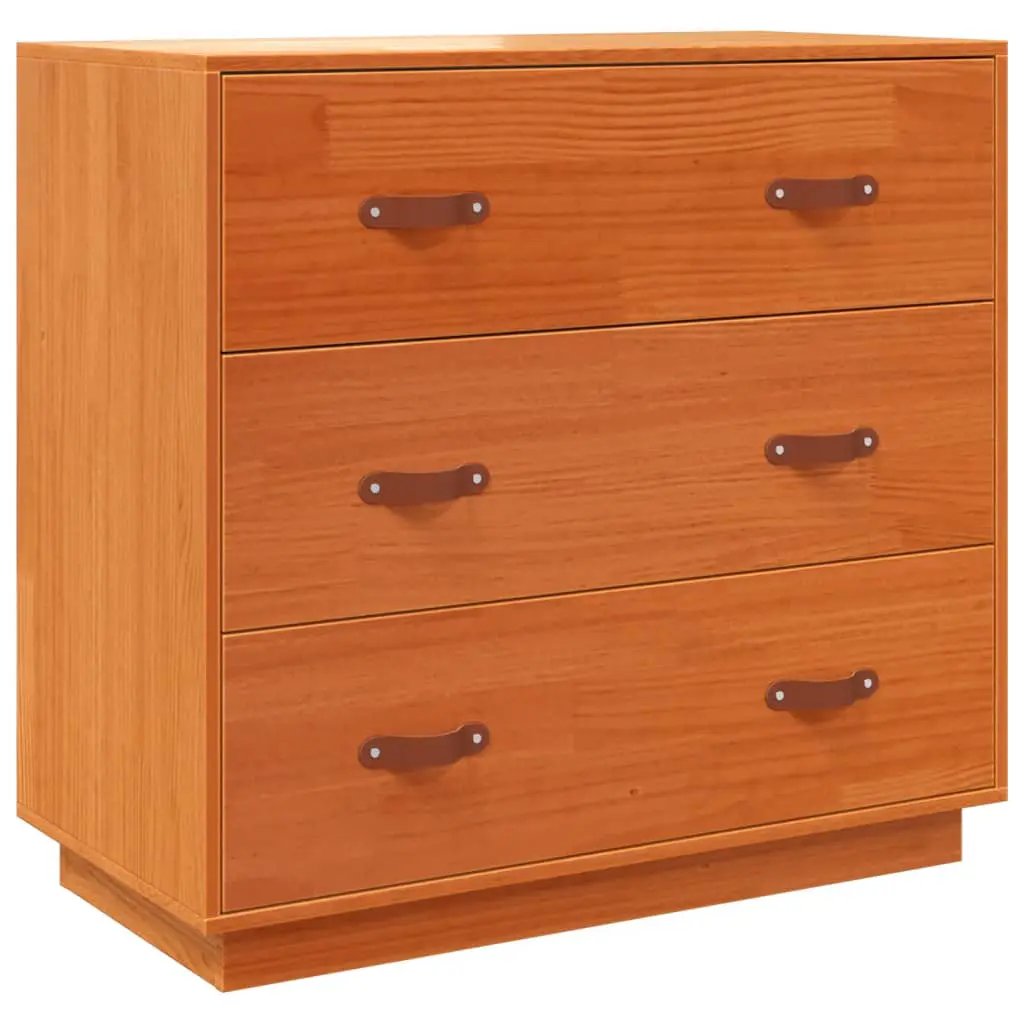 vidaXL vidaXL Sideboard Wax Brown 80x40x75 cm Solid Wood Pine - Sideboard