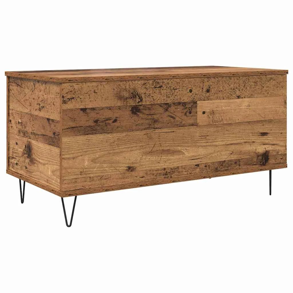 vidaXL Coffee Table 90x44.5x45 cm Industrial Old Wood Matte Finish Engineered Wood Living Room by vidaXL