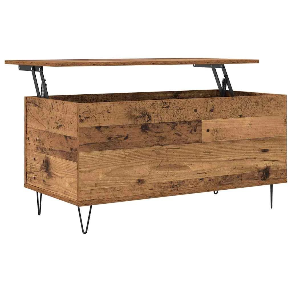 vidaXL Coffee Table 90x44.5x45 cm Industrial Old Wood Matte Finish Engineered Wood Living Room by vidaXL