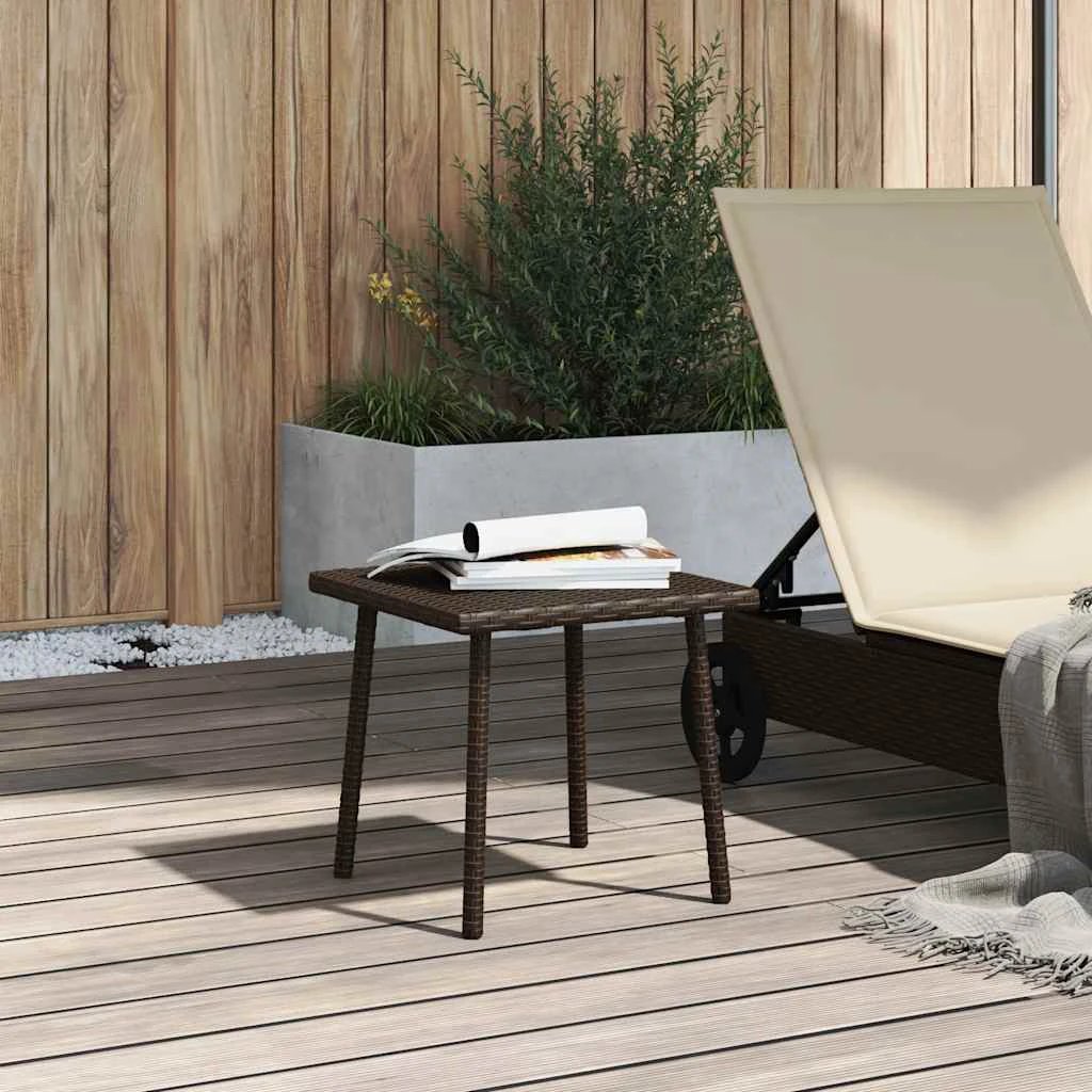 vidaXL vidaXL Garden Coffee Table 40x40x37cm PolyRattan - Coffee Table