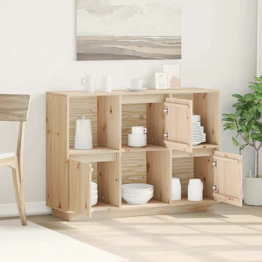 vidaXL vidaXL Sideboard 110.5x35x80 cm Solid Wood Pine - Sideboard