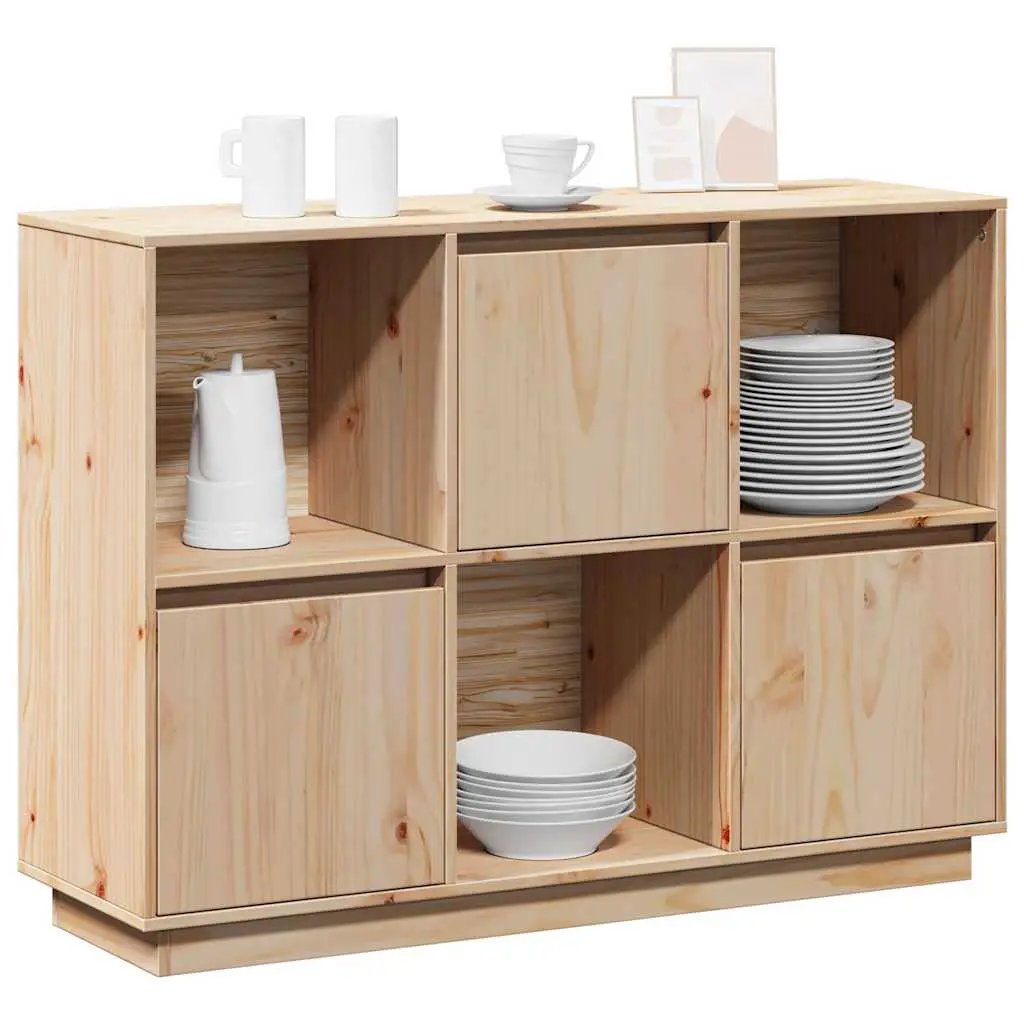vidaXL vidaXL Sideboard 110.5x35x80 cm Solid Wood Pine - Sideboard