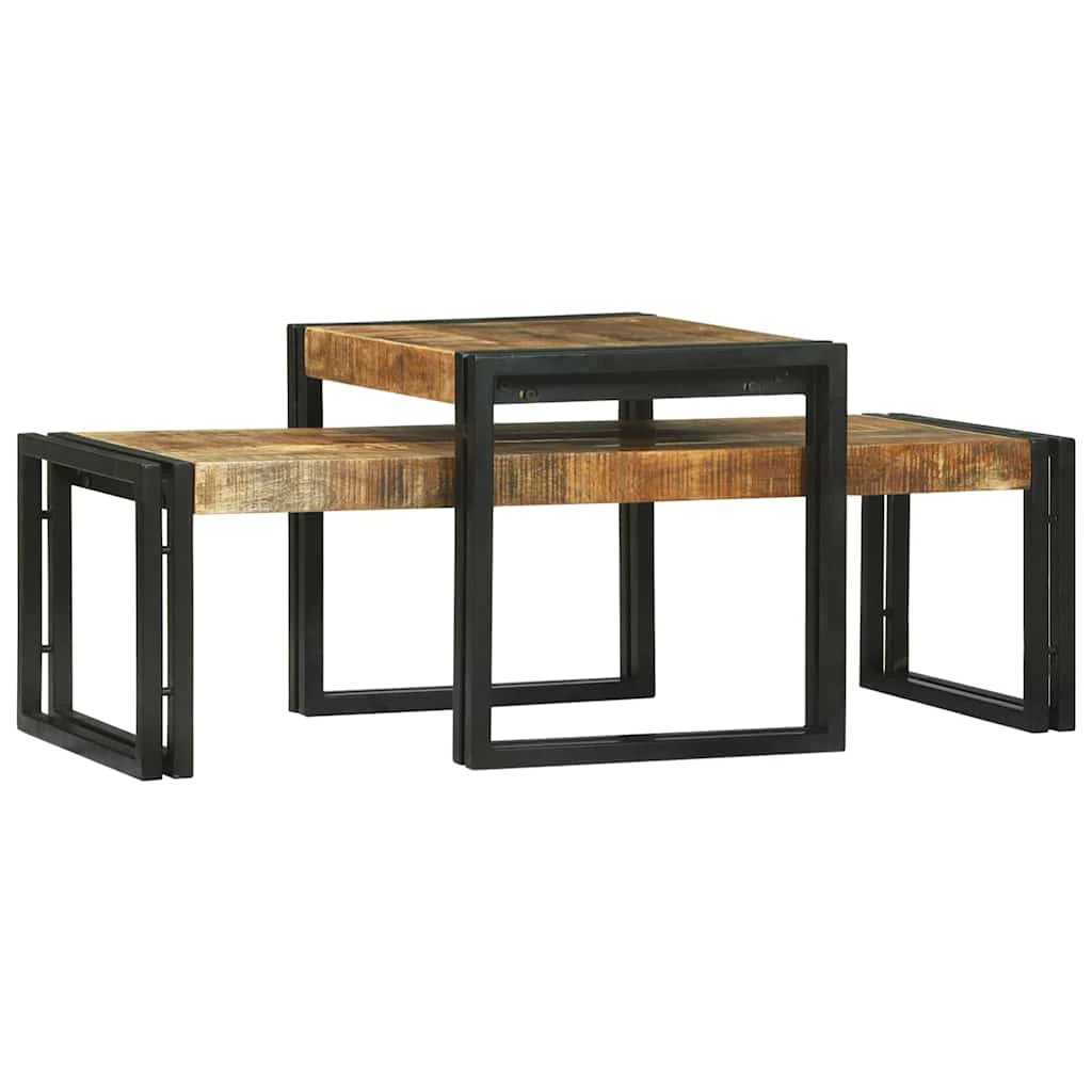 VidaXL Coffee Table 48x40x40 Solid Mango Wood by vidaXL