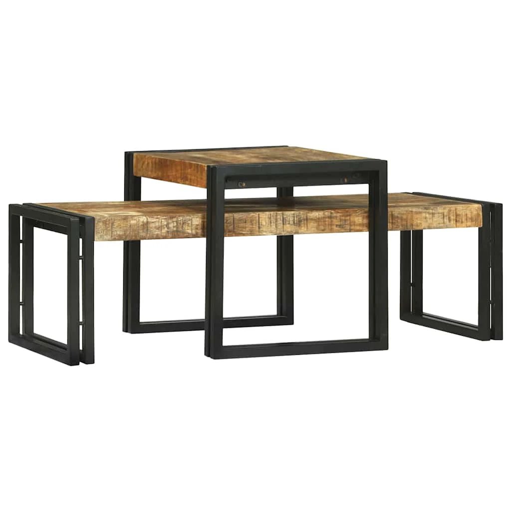 VidaXL Coffee Table 48x40x40 Solid Mango Wood by vidaXL