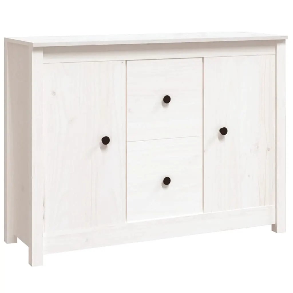 vidaXL vidaXL Sideboard White 100x35x74 cm Solid Wood Pine - Sideboard