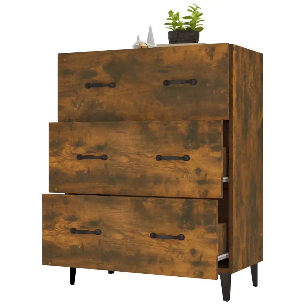 vidaXL vidaXL Sideboard Smoked Oak 69.5x34x90 cm Engineered Wood - Sideboard