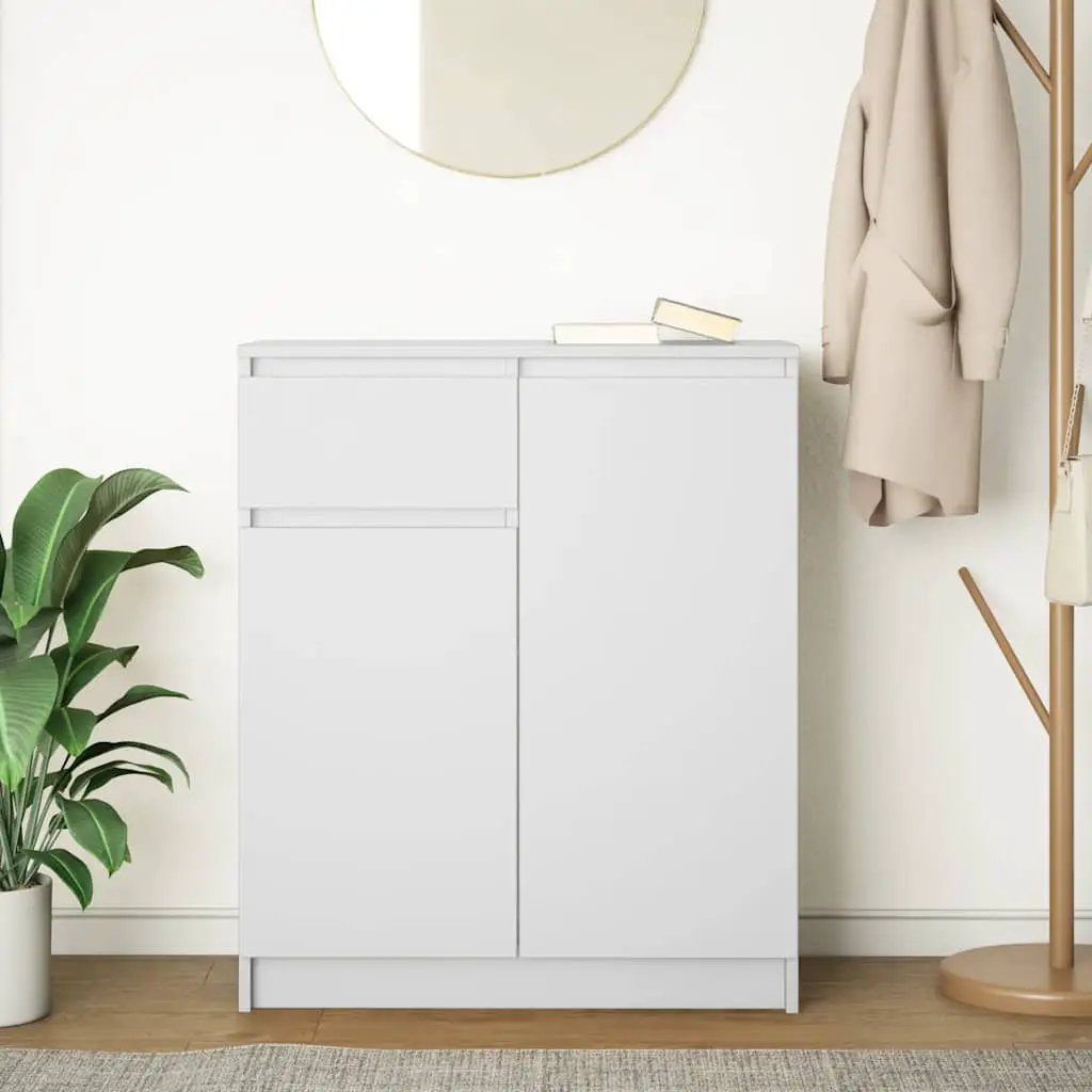 vidaXL vidaXL Sideboard with Drawer White 71x35x84 cm Engineered Wood - Sideboard