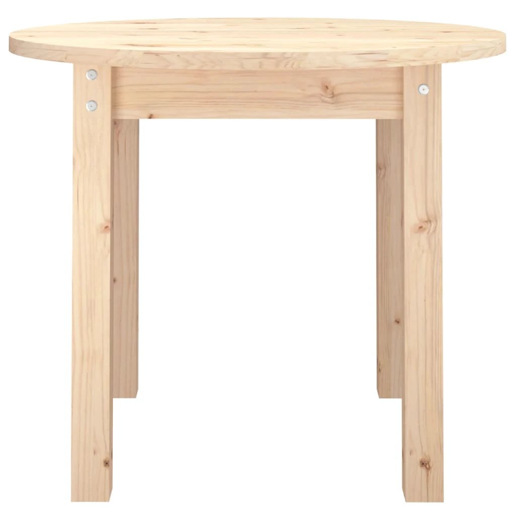 VidaXL Coffee Table 55x45 cm Solid Pine Wood With Natural Finish For Living Room Decor by vidaXL