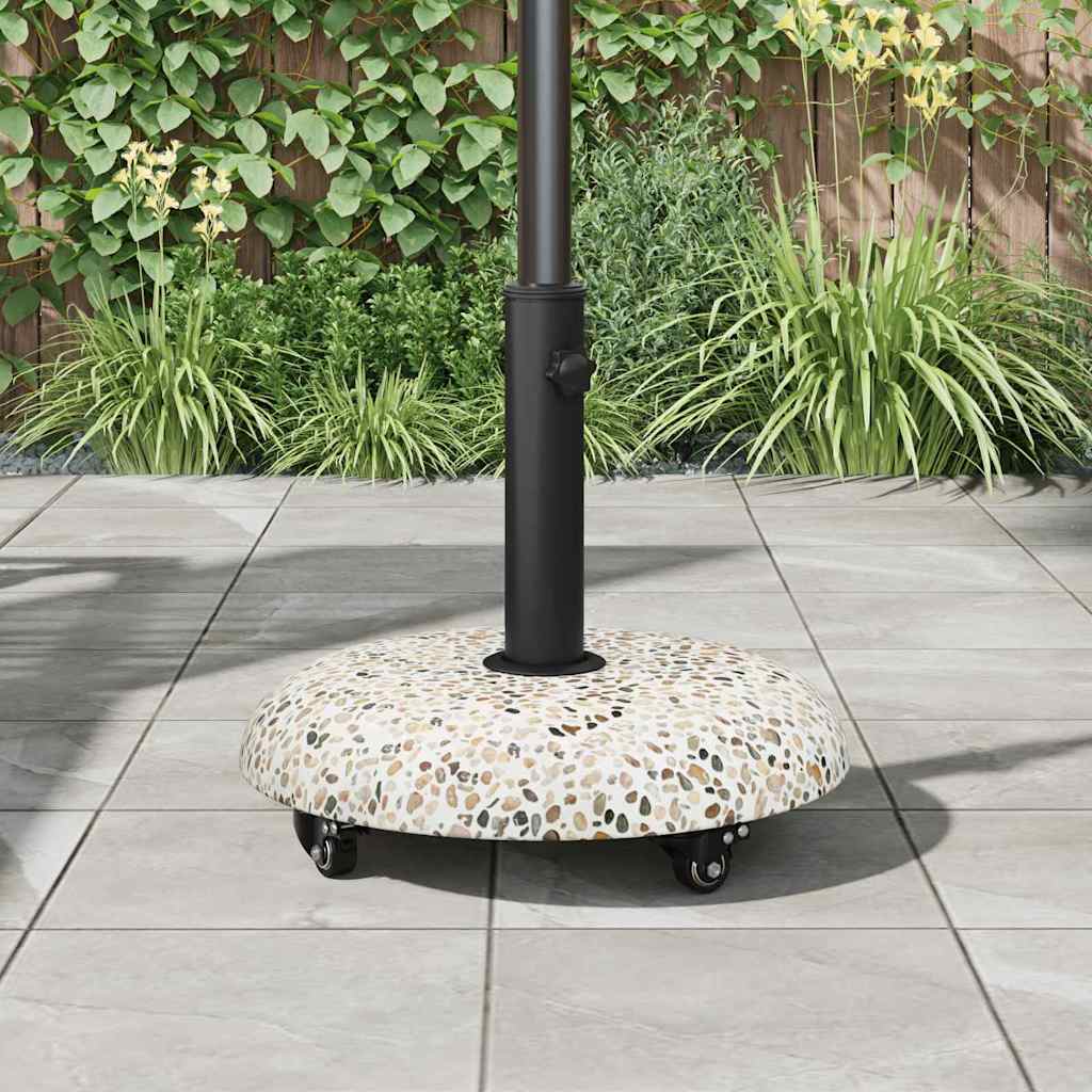 vidaXL vidaXL Parasol Base 21kg Multicolour Concrete Round - Parasol