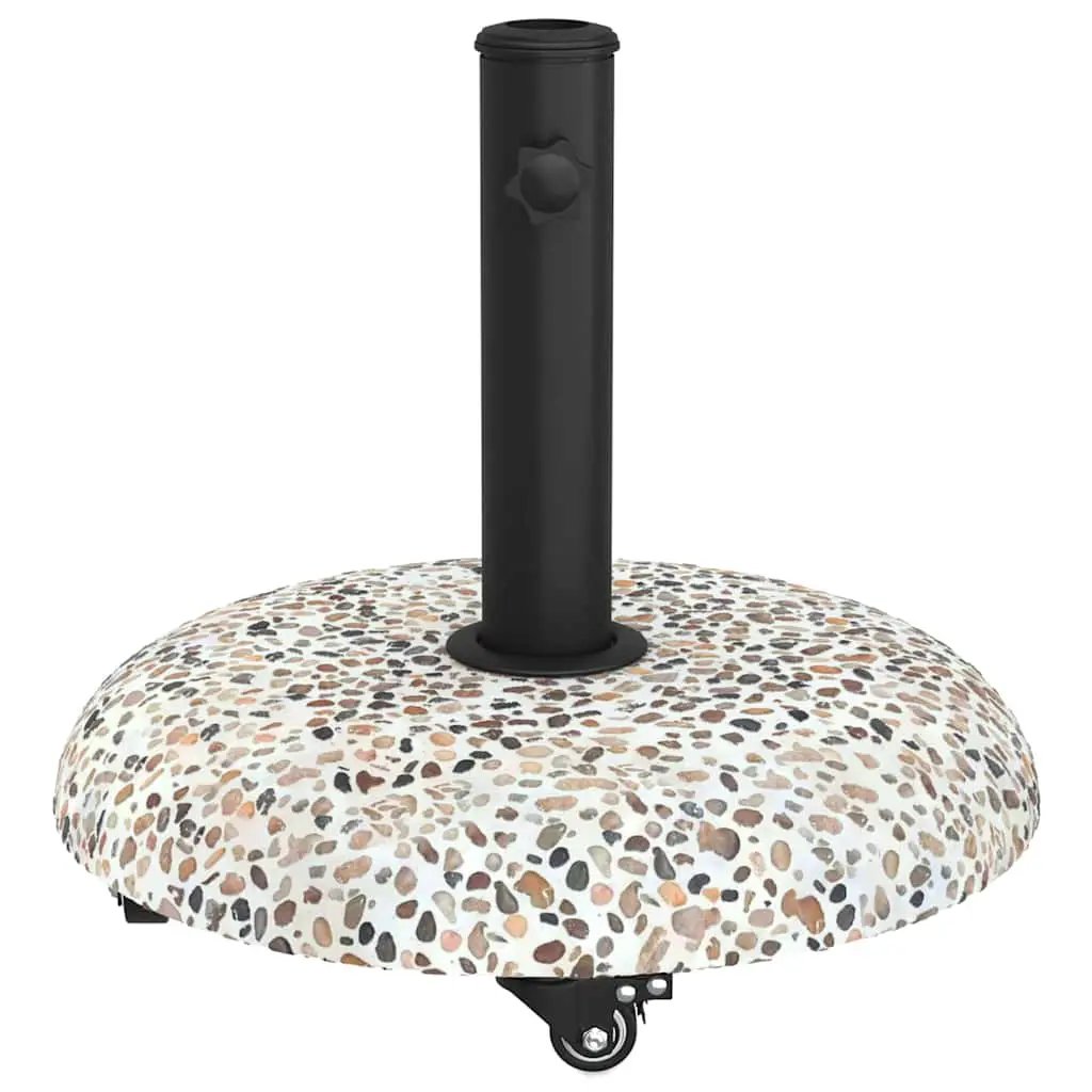 vidaXL vidaXL Parasol Base 21kg Multicolour Concrete Round - Parasol