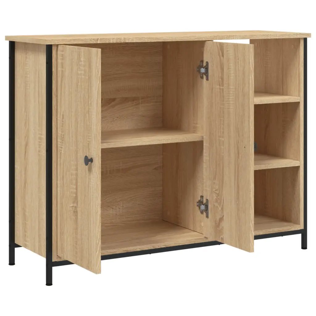 vidaXL vidaXL Sideboard Sonoma Oak 100x33x75 cm Engineered Wood - Sideboard