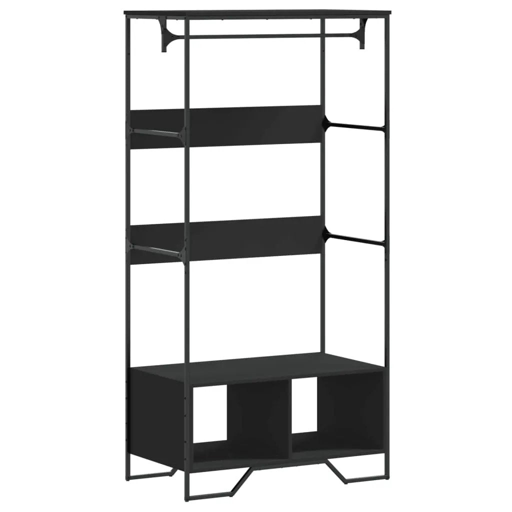vidaXL vidaXL Wardrobe Black 90x50x180 cm Engineered Wood - Wardrobe
