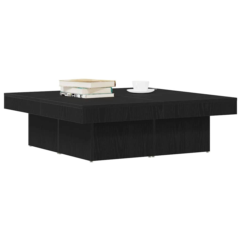 vidaXL vidaXL Coffee Table Black Oak 90x90x28 cm Engineered Wood Living Room Centerpiece - Coffee Table