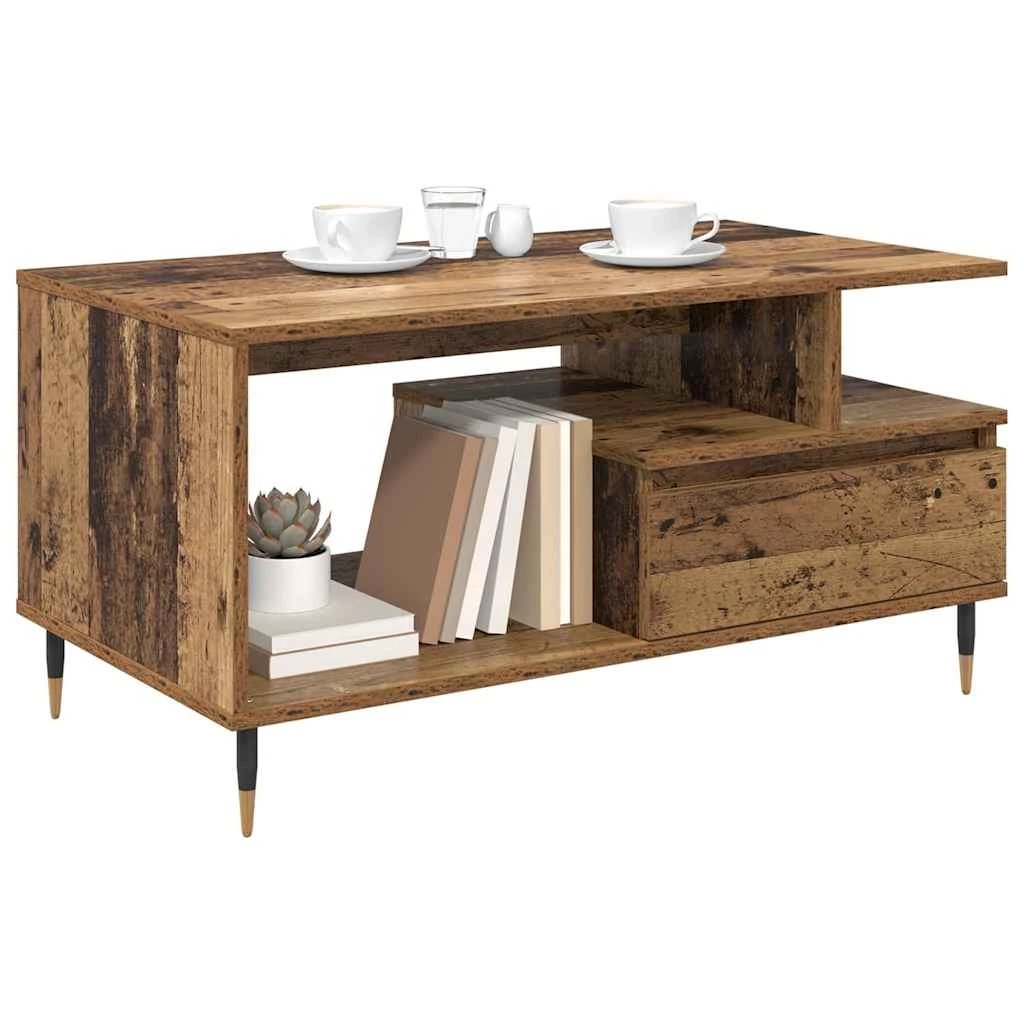 vidaXL VidaXL Coffee Table 90x49x45 Old Wood LivingRoom - Coffee Table