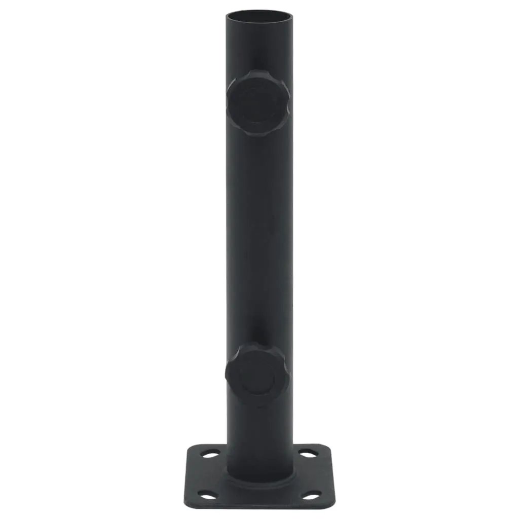vidaXL vidaXL Parasol Base for Ø32/34/38 mm Pole Matt Black Steel - Parasol