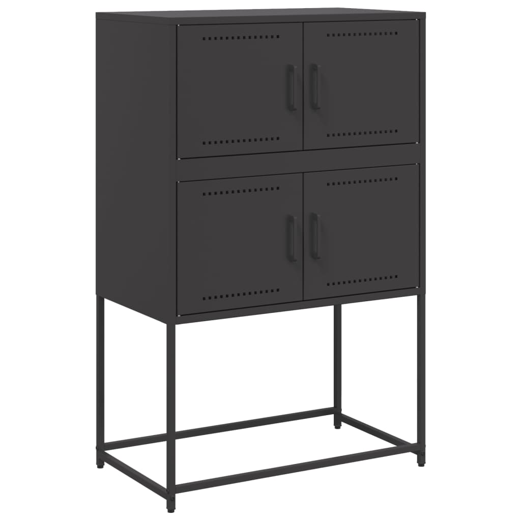 vidaXL vidaXL Sideboard Black 68.5x38.5x107 cm Steel - Sideboard