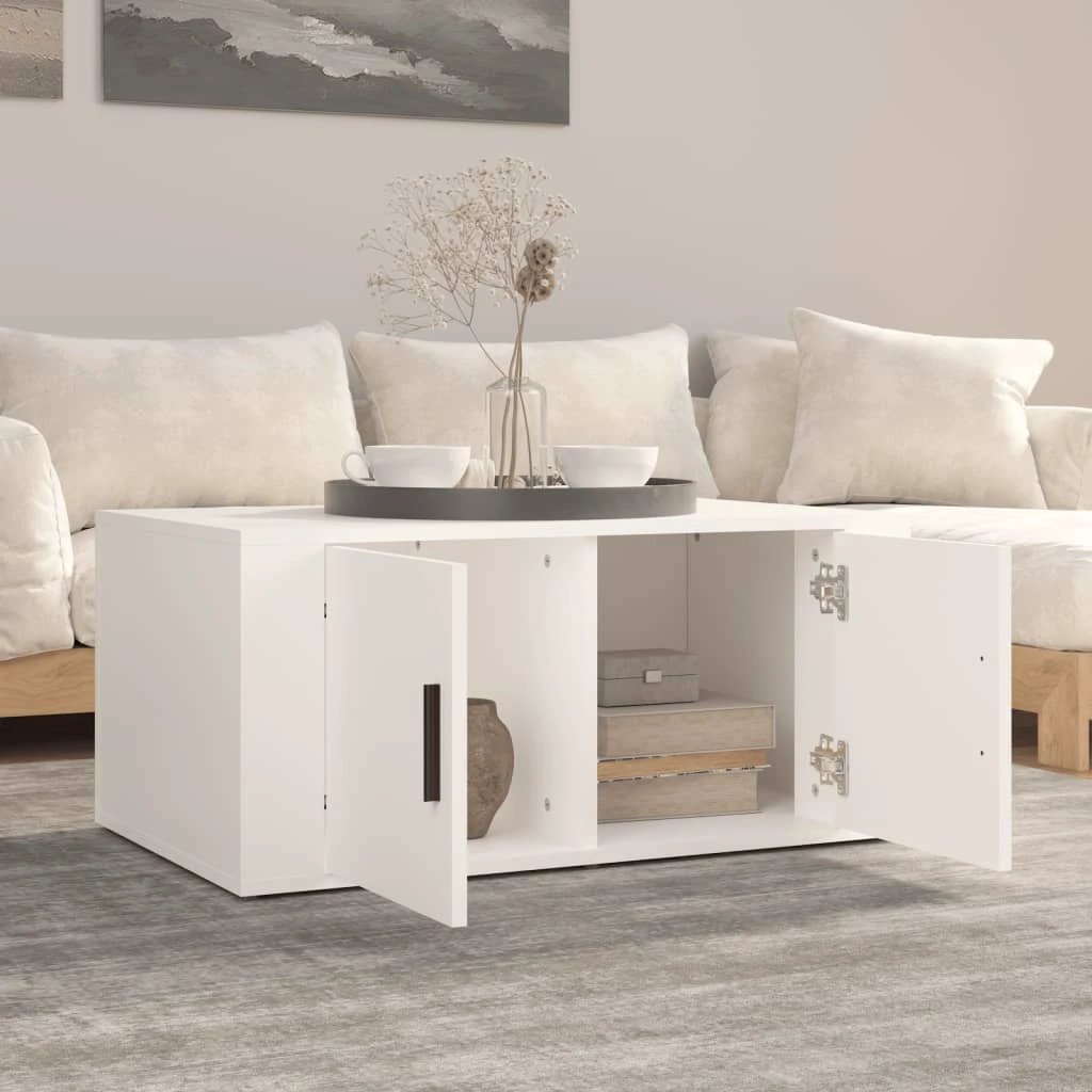 vidaXL VidaXL Coffee Table 80x50x36 cm Durable Engineered Wood With Storage For Living Rooms And Small Spaces - Coffee Table