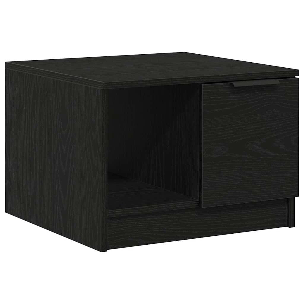 vidaXL vidaXL Coffee Table 50x50x36 cm Black Oak Engineered Wood Contemporary Minimalist For Modern Living Rooms - Coffee Table