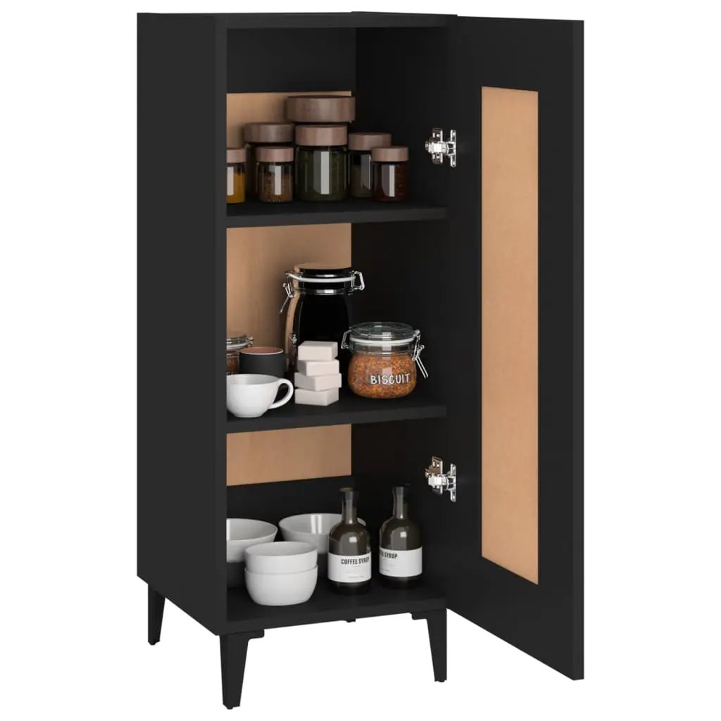 vidaXL vidaXL Sideboard Black 34.5x34x90 cm Engineered Wood - Sideboard
