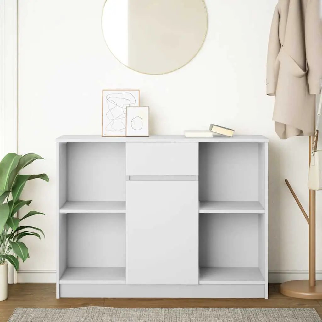 vidaXL vidaXL Sideboard with Drawer White 101x35x76 cm Engineered Wood - Sideboard