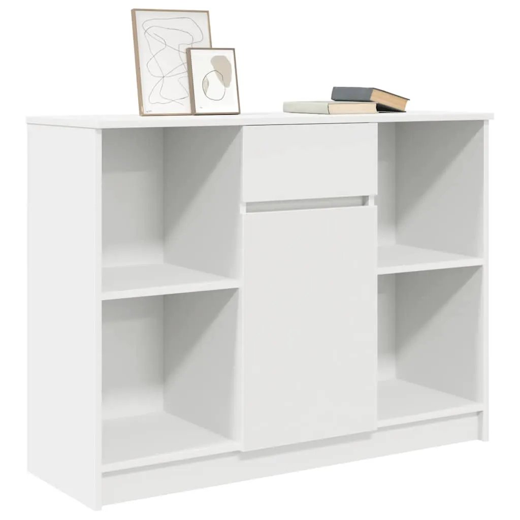 vidaXL vidaXL Sideboard with Drawer White 101x35x76 cm Engineered Wood - Sideboard