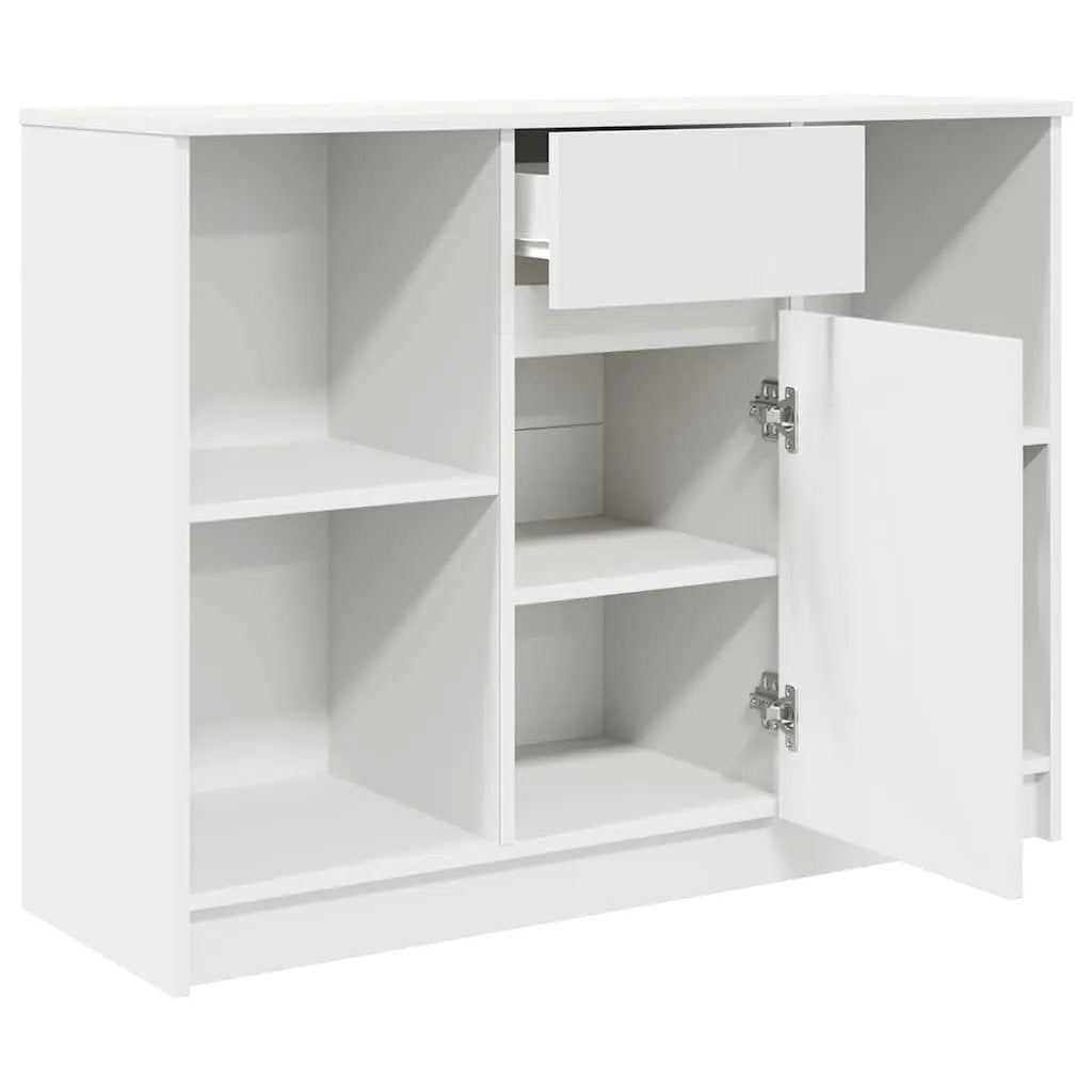 vidaXL vidaXL Sideboard with Drawer White 101x35x76 cm Engineered Wood - Sideboard