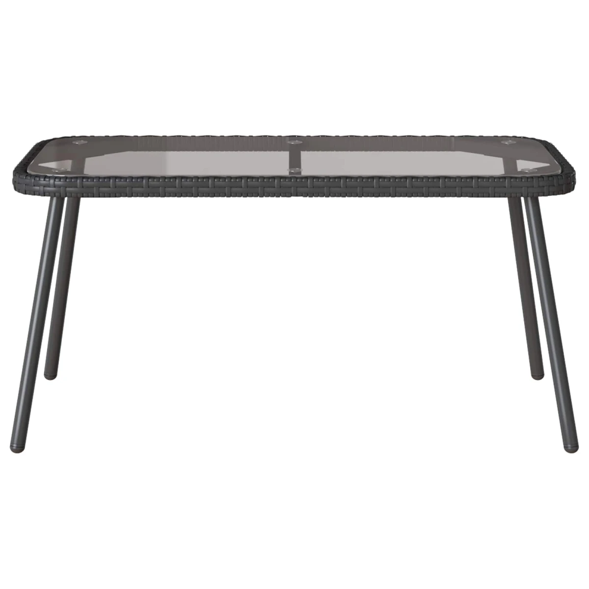 vidaXL VidaXL Coffee Table 90x45x43 Glass Top Outdoor - Coffee Table