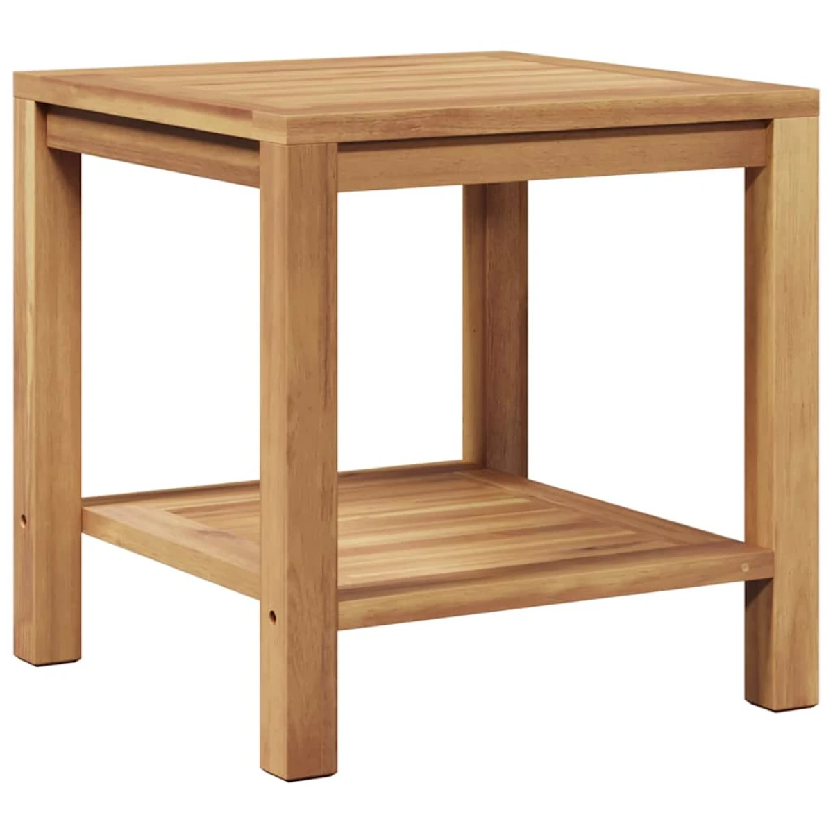 VidaXL Outdoor Coffee Table 45x45x45 cm Solid Teak Wood Brown For Patio And Garden by vidaXL