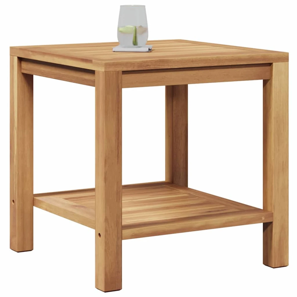 VidaXL Outdoor Coffee Table 45x45x45 cm Solid Teak Wood Brown For Patio And Garden by vidaXL