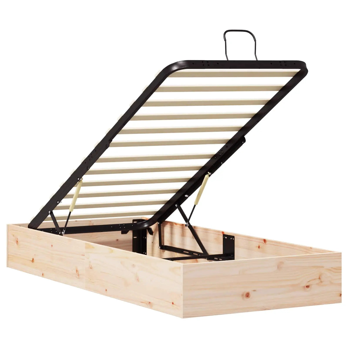 vidaXL Ottoman Bed Frame with Storage Natural 70 x 190 cm - from vidaXL