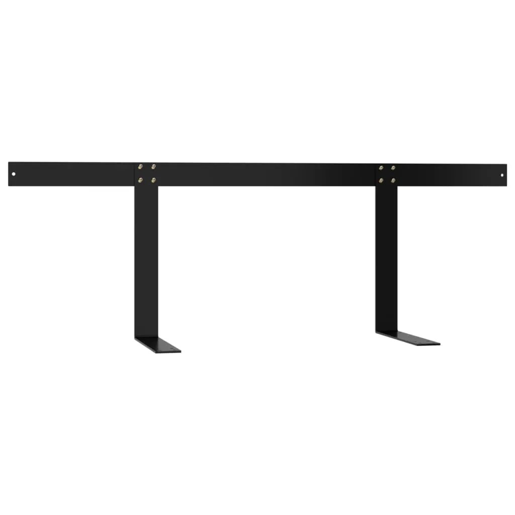 vidaXL vidaXL Backrest for Pallet Sofa Black 110 cm Iron - Garden Sofa Sets