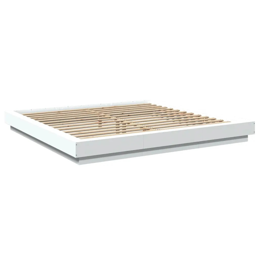 vidaXL Bed Frame without Mattress White 200x200 cm - from vidaXL